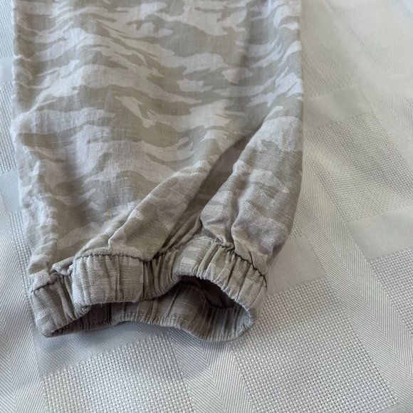 Athleta Jogger Pants Cabo Tide Linen Camo Size 18 (XL) - Picture 4 of 8